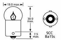 BULB 6V 5W BA15s 15mm thumbnail 2