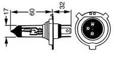 BULB 6V 60/55 H4 P43T PREMIUM 4806310 thumbnail 2