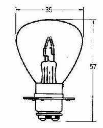LIGHT BULB 12V 25/25W P15D 3-HOLE thumbnail 4