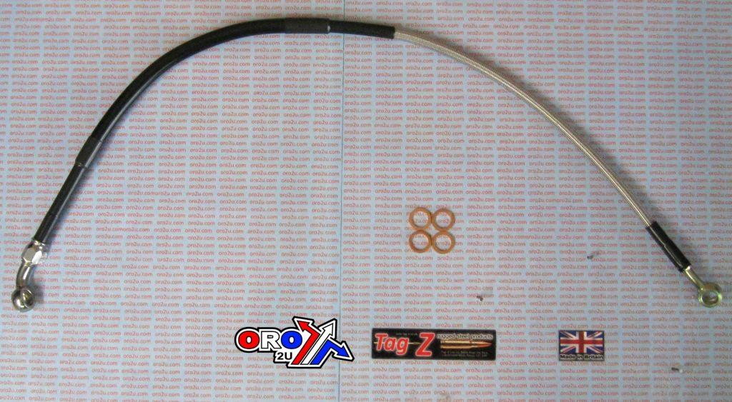HOSE REAR BRAKE SILVER/BLACK, HONDA CRF450R CRF450X thumbnail 2