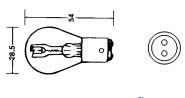 LIGHT BULB 6V 15/15W HEADLIGHT image 1