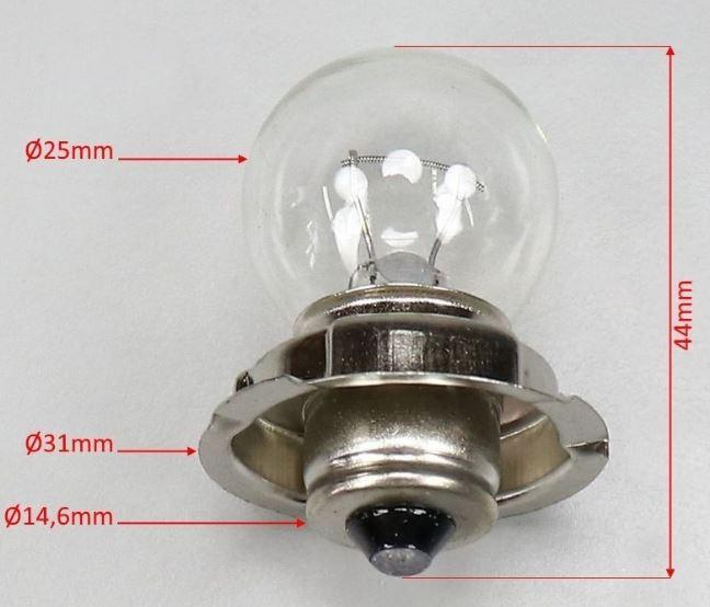 LIGHT BULB 6V 15W MOPED P26S thumbnail 3