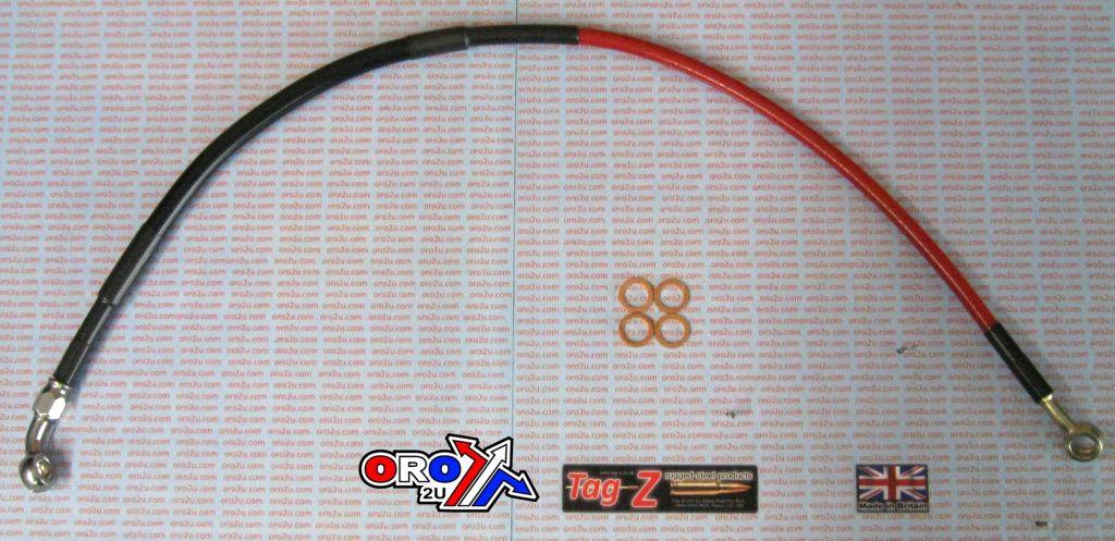 HOSE REAR BRAKE RED/BLACK, HONDA CRF450R CRF450X thumbnail 2