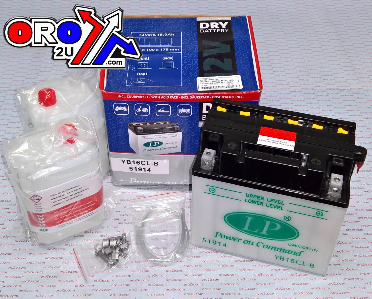 BATTERY LB16CL-B 12V 19Ah., LANDPORT DRY+ACID PACK, ROAD, MC MA YB16CL-B, MD LB16CL-B thumbnail 2