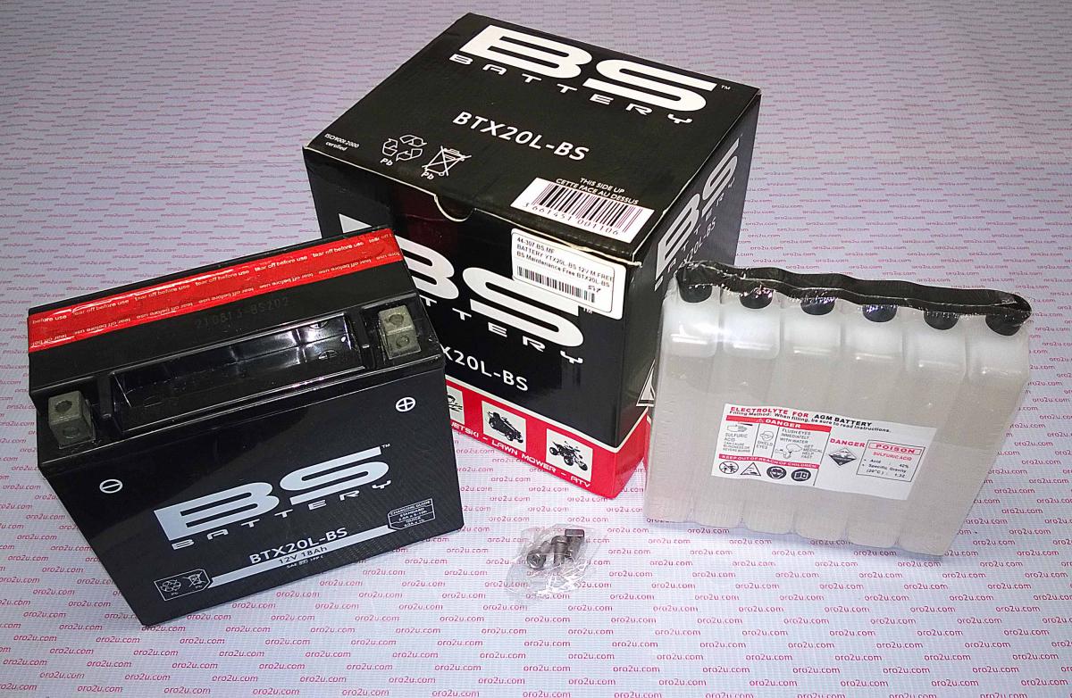 BATTERY YTX20L-BS 12V M.FREE, BS Maintenance Free BTX20L-BS, 300610	BS-BTX20L-BS thumbnail 2