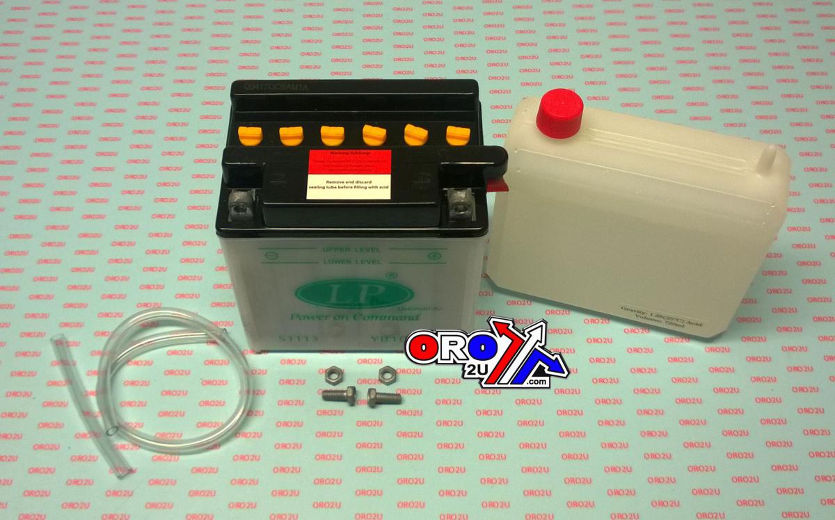 BATTERY LB10L-B 12v 11Hh, LANDPORT WITH ACID PACK, ROAD, MC MA YB10L-B, MD LB10L-B thumbnail 2