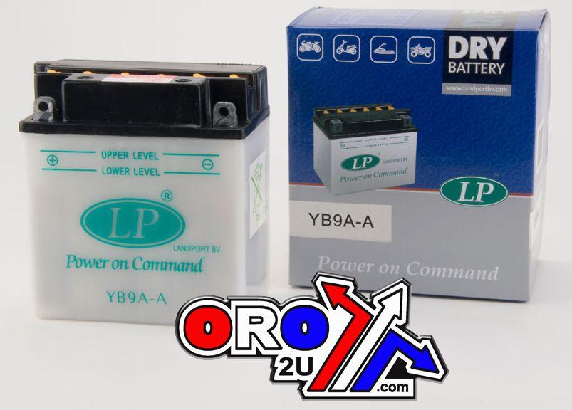 BATTERY YB9A-A 12V 9Ah DRY, LANDPORT SUZUKI LT160 89-92, MB YB9A-A thumbnail 2
