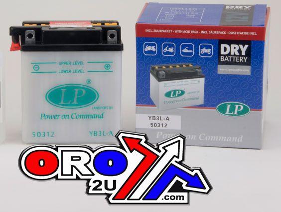 BATTERY YB3L-A 12V 3Ah DRY, LANDPORT 50312, MB YB3L-A thumbnail 2