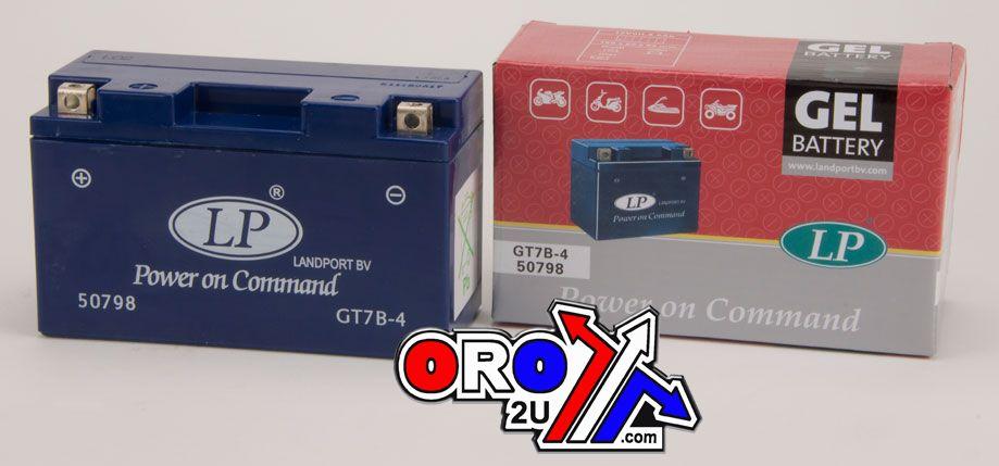 BATTERY LT7B-4 12V 6.5Ah GEL, LANDPORT 50798, MG LT7B-4, MG GT7B-4, (SAME AS YT7B-BS) thumbnail 2