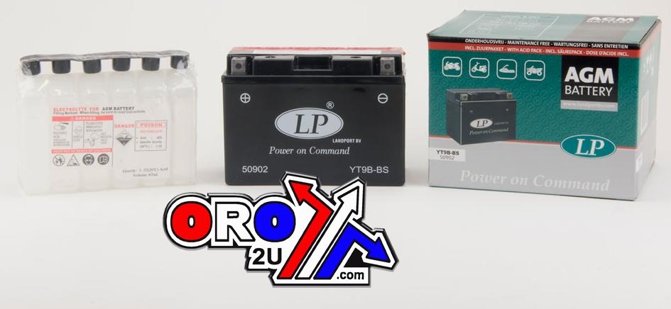 BATTERY YT9B-BS 12V 8Ah M.FREE, LANDPORT 50902 + ACID PACK, AGM MB YT9B-BS, MA LT9B-BS thumbnail 2