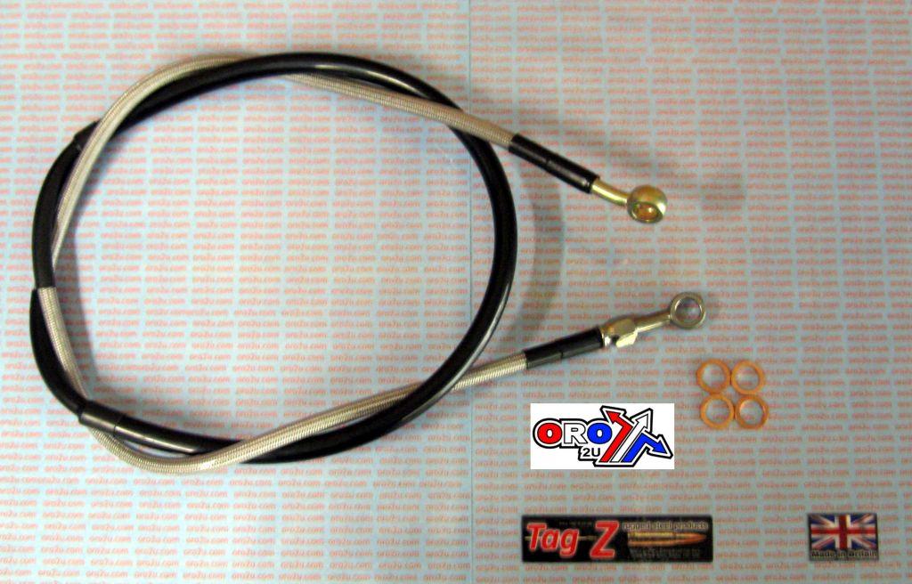 HOSE FRONT BRAKE SILVER / BLK VENHILL K02-1-041/P KX RM RMZ thumbnail 2