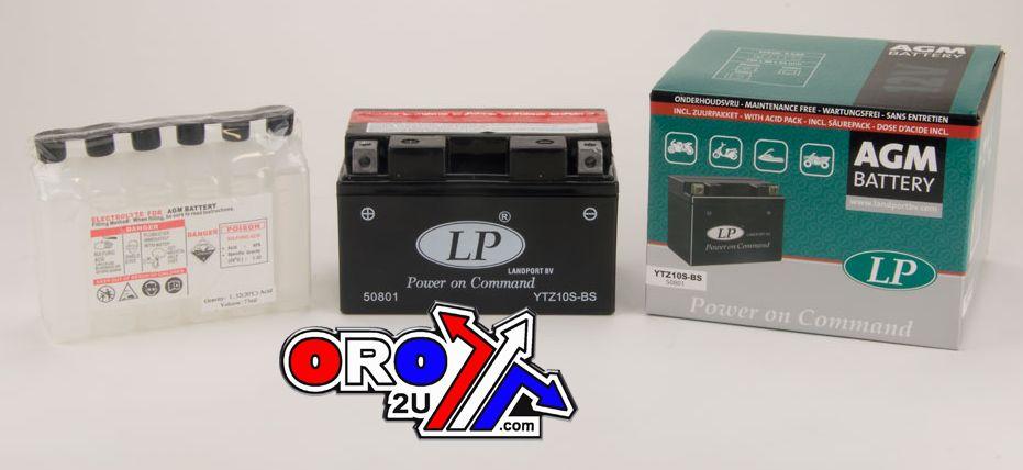 BATTERY LTZ10S-BS 12V MA.FREE, LANDPORT Maintenance Free, AGM, MA LTZ10S-BS thumbnail 2