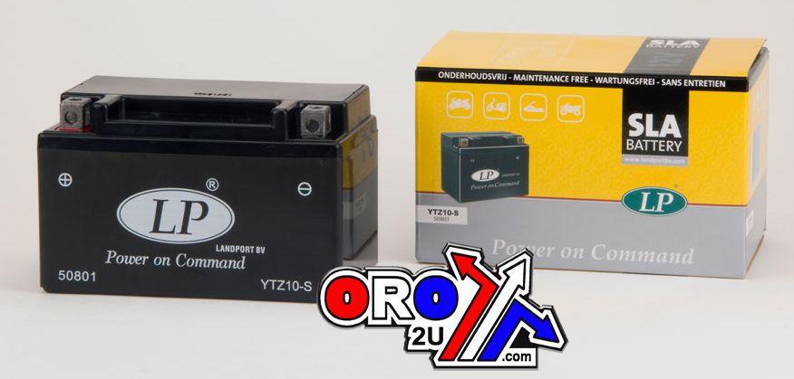BATTERY LTZ10-S 12V SEALED, LANDPORT 50801 8.6Ah., MB YTZ10-S thumbnail 2