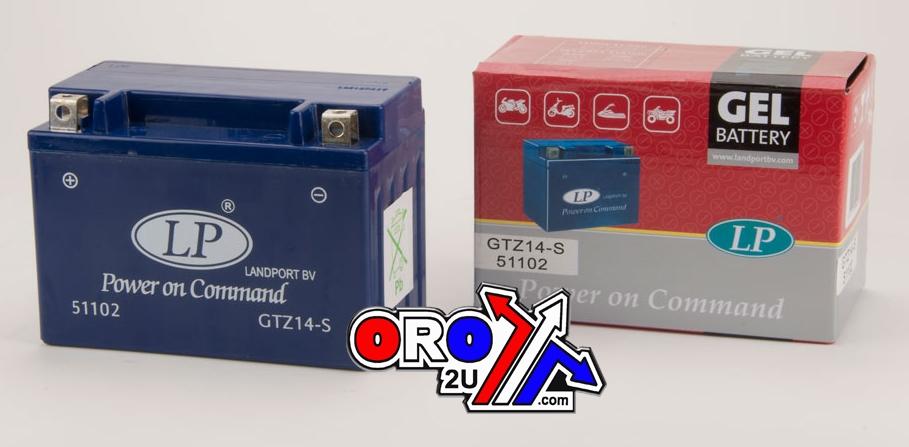 BATTERY LTZ14-S 12V GEL, LANDPORT 51102, MG LTZ14-S. MG GTZ14-S thumbnail 2