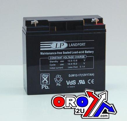 BATTERY DJW12-18 12V 17AH thumbnail 2