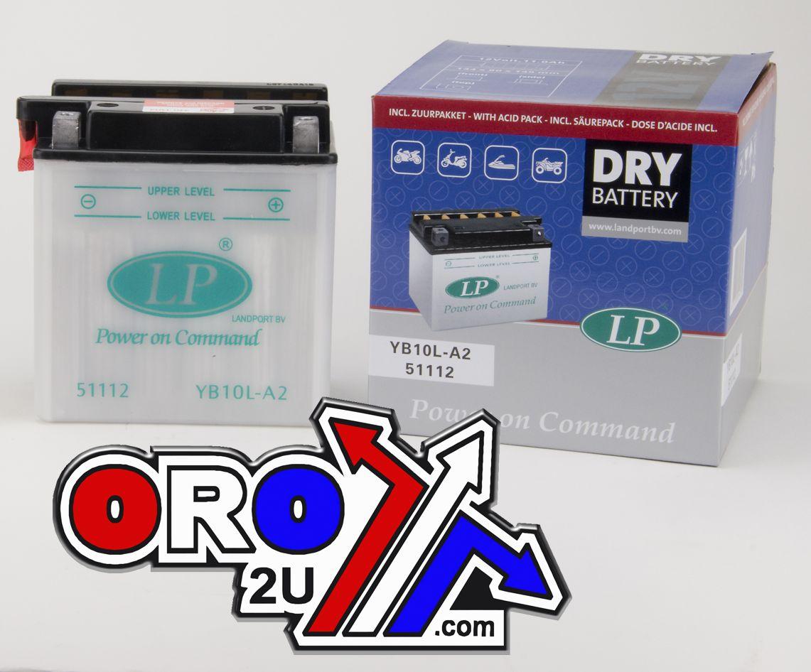 BATTERY YB10L-A2 12v 11Hh DRY, LANDPORT 51112, ROAD, MC thumbnail 2