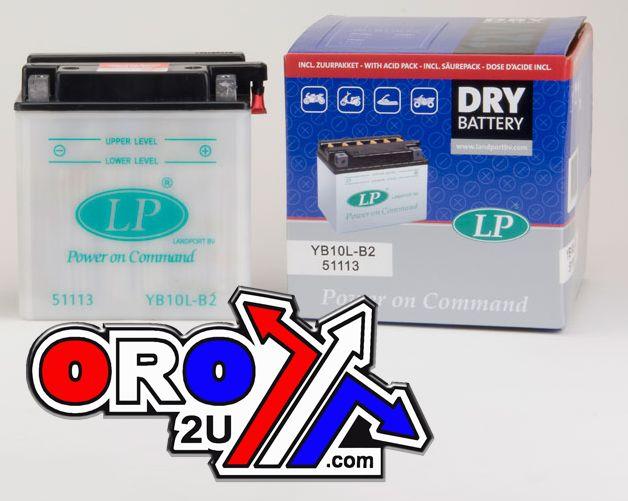 BATTERY LB10L-B2 12v 11Hh DRY, LANDPORT MB YB10L-B2, ROAD, MC thumbnail 2