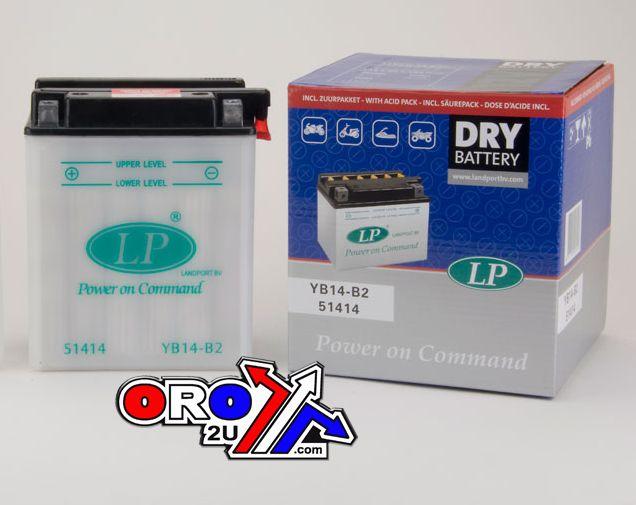 BATTERY YB14-B2 12V 14Ah. DRY, LANDPORT 51414, MB YB14-B2 thumbnail 2