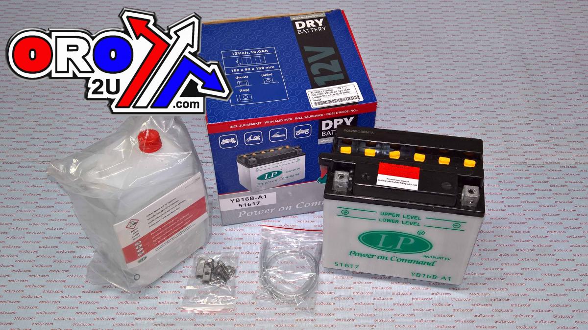 BATTERY LB16B-A1 12V 16Ah, LANDPORT WITH ACID PACK, ROAD, MC MA YB16B-A1 51617 thumbnail 2