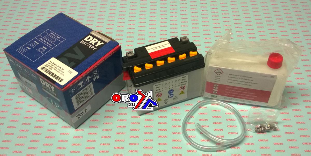 BATTERY YB4L-B 12V 4Ah., LANDPORT WITH ACID PACK, ROAD, MC MA YB4L-B, MD LB4L-B thumbnail 2