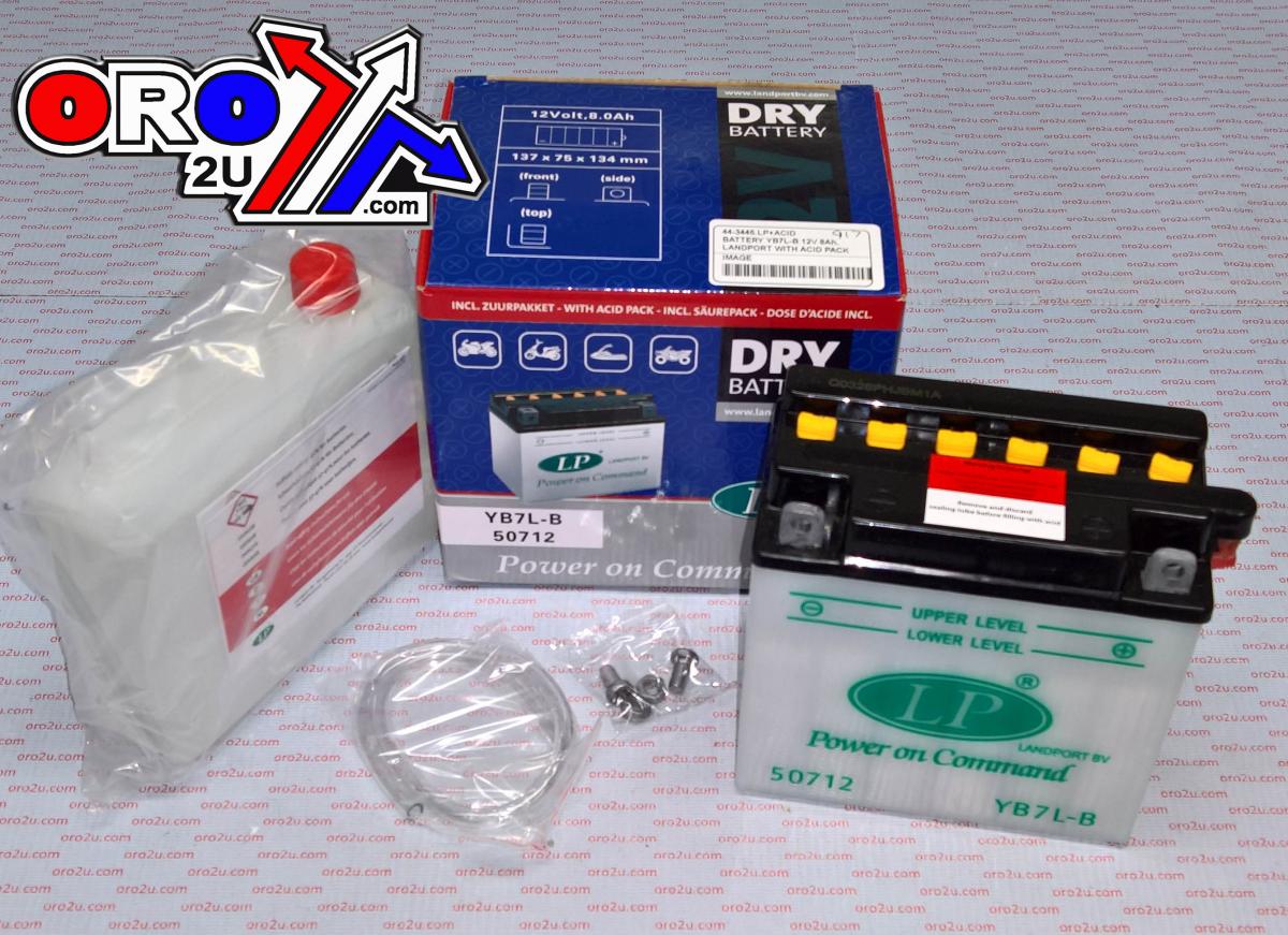 BATTERY LB7L-B 12V 8Ah., LANDPORT WITH ACID PACK, ROAD, MA YB7L-B thumbnail 2