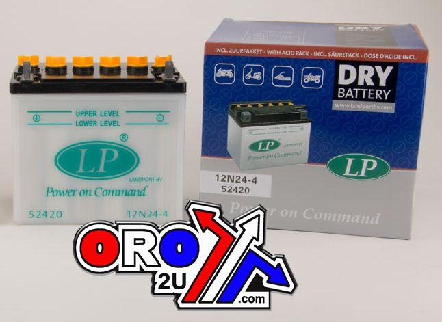 BATTERY 12N24-4 12V 24Ah. DRY, LANDPORT 52420, LB 12N24-4 thumbnail 2
