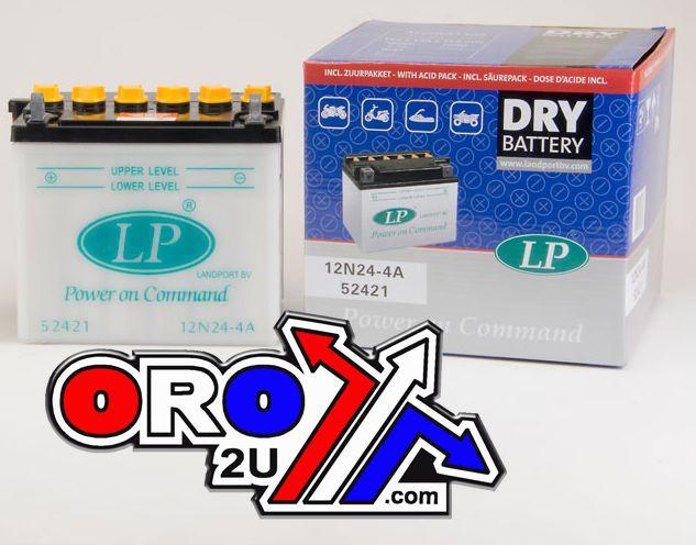 BATTERY 12N24-4A 12V 24Ah DRY, LANDPORT 52421, LB 12N24-4A thumbnail 2