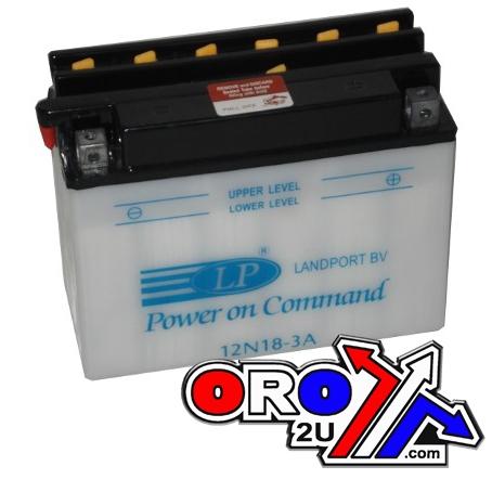 BATTERY 12N18-3A 12V 18Ah DRY, MB 12N18-3A thumbnail 2