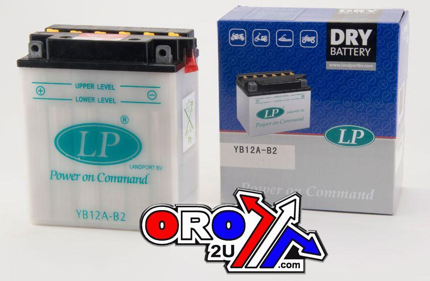 BATTERY YB12A-B2 12V 12Ah, LANDPORT YB12AB2 thumbnail 2