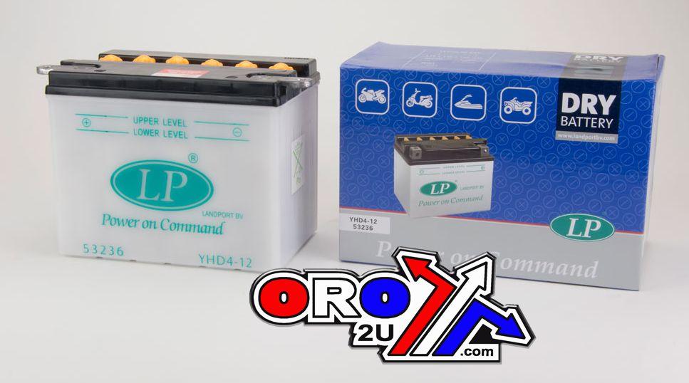 BATTERY LHD4-12 12V 29Ah DRY, LANDPORT 53236 HARLEY DAVIDSON, MB YHD4-12 thumbnail 2