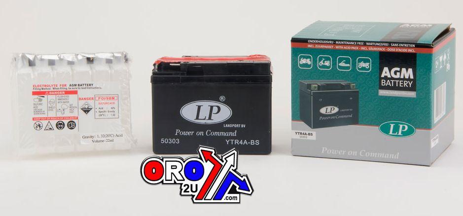 BATTERY LTR4A-BS 12V 2.3Ah, LANDPORT 50303 MAINTENANCE FREE, AGM, MA LTR4A-BS thumbnail 2