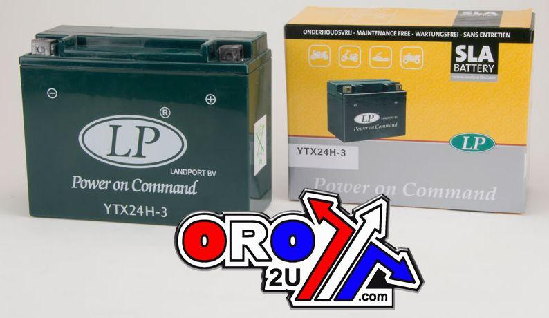 BATTERY LTX24H-3 12V SEALED, LANDPORT HARLEY-DAVIDSON, MB YTX24H-3 thumbnail 2