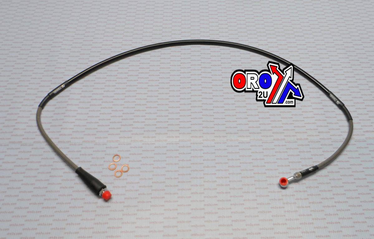 HOSE FRONT BRAKE SILVER / BLK, VENHILL H02-1-032/P, HONDA XR250 1985 thumbnail 2