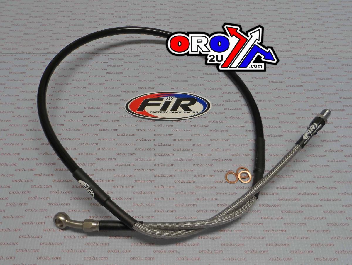 HOSE FRONT BRAKE SILVER/BLK HONDA 1984-1988 CR125 / CR250 / CR500 thumbnail 2