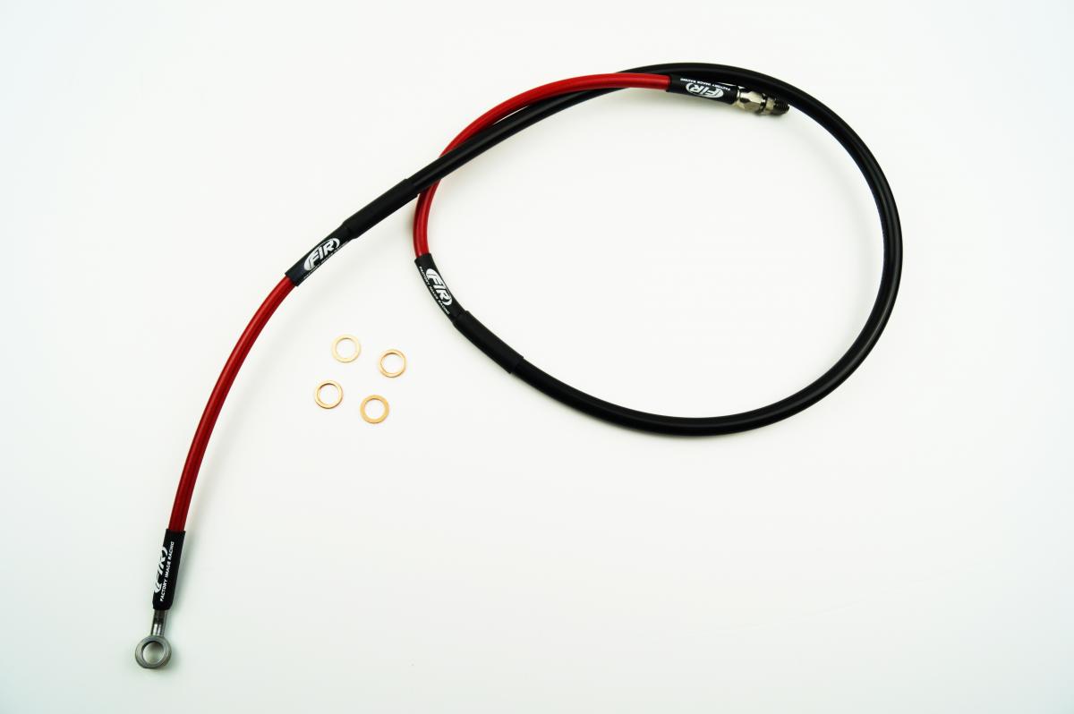 HOSE FRONT BRAKE RED/BLACK CR125 CR250 thumbnail 2