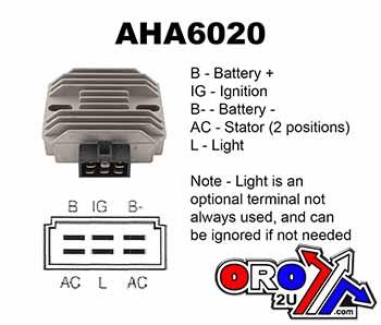REGULATOR 31600-890-951 RT5000, ESP2320 ATV, AHA6020 HONDA LAWN thumbnail 5