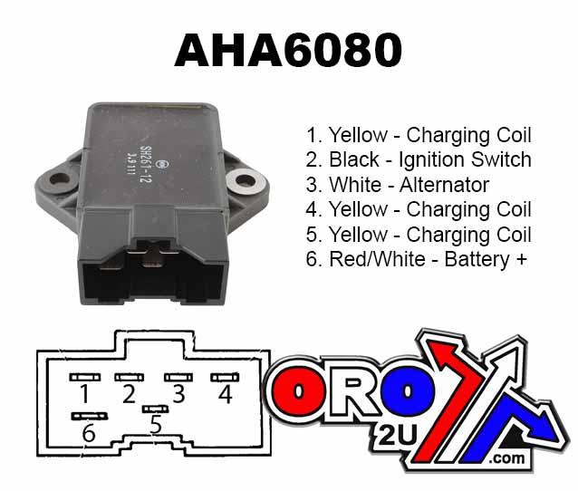 REGULATOR 31600-MS2-601 ST1100, HONDA CB750/1000, CBR1000, K&L 20-5375 ROAD AHA6080 thumbnail 6