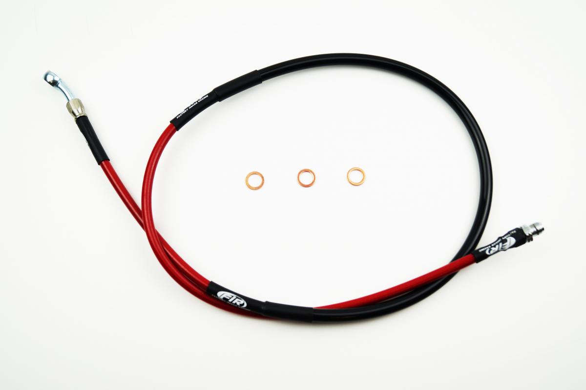 HOSE FRONT BRAKE RED / BLK 1989 CR125 HONDA thumbnail 2