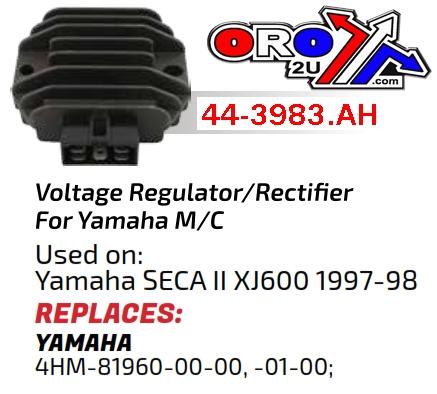 REGULATOR Yamaha SECA II XJ600, AYA6051, 4HM-81960-00 / 32800-32E00 4HM-81960-00 / 4HM-81960-01 / 5ML-H1960-00, ROAD, 4HM-81960-01-00 thumbnail 4
