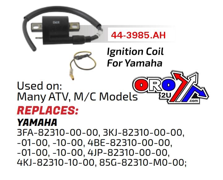 COIL IGNITION YAMAHA ATV/MC [DZE 10179-04 4048], IYA0008, 4KJ-82310-10-00, [ FOR HI-PRO COIL USE 44-9953.DZE] Same but better thumbnail 3