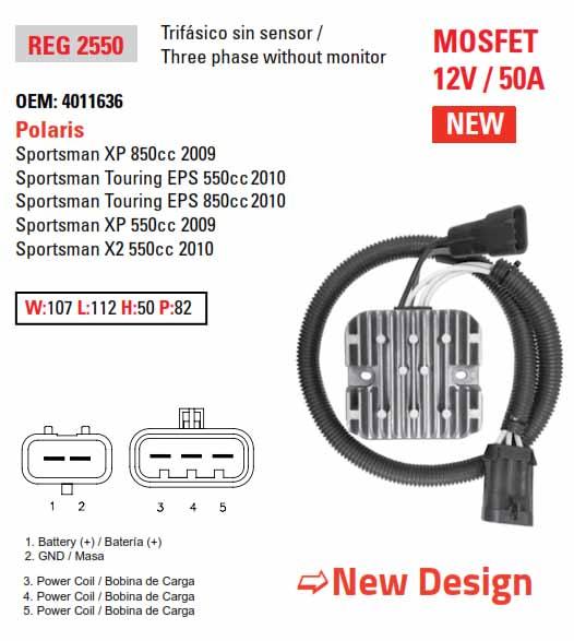 REGULATOR 4011636 SPORTSMAN, POLARIS APO6031 ATV, ARROWHEAD thumbnail 4