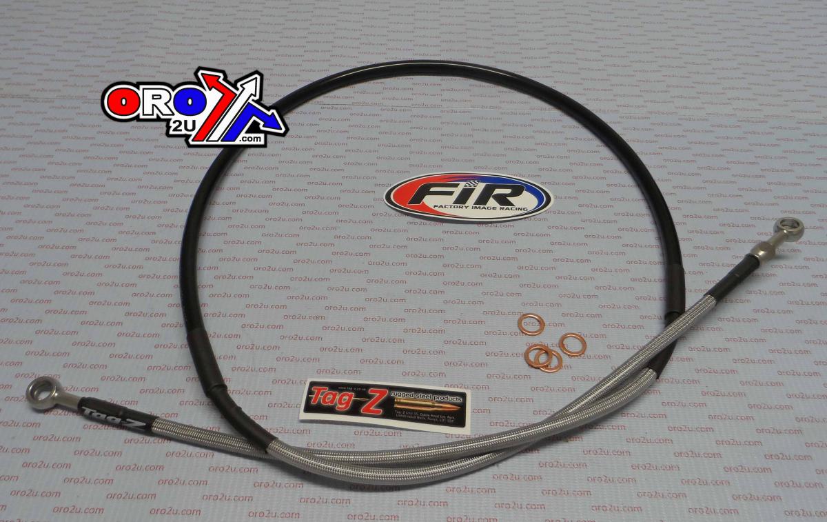 HOSE FRONT BRAKE SILVER / BLACK, YZ 80 E,N 1993-2000 YAMAHA, VENHILL Y01-1-037/P thumbnail 2