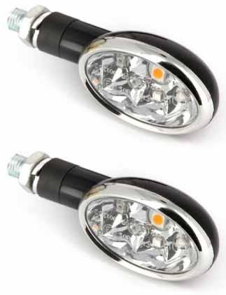 INDICATORS E8 LED CLEAR OVAL, ROAD, SIFAM, PAIR