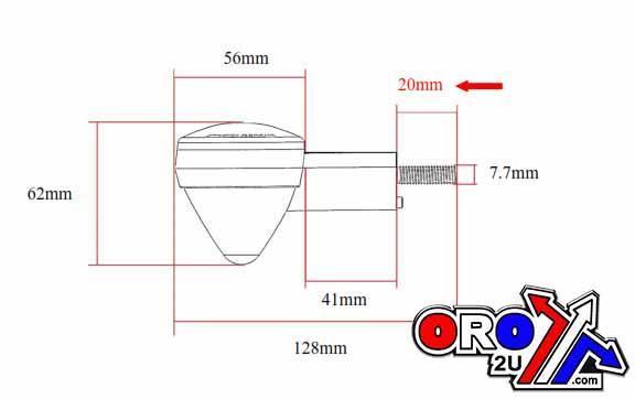 INDICATOR BLK/SMOKE LENS, K&S 25-9562 E-MARKED thumbnail 3
