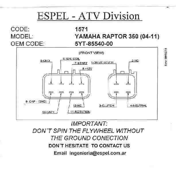 CDI BOX YFM350 04-13 RAPTOR, 5YT-85540-00-00, IYA6036, 160-02082 thumbnail 3