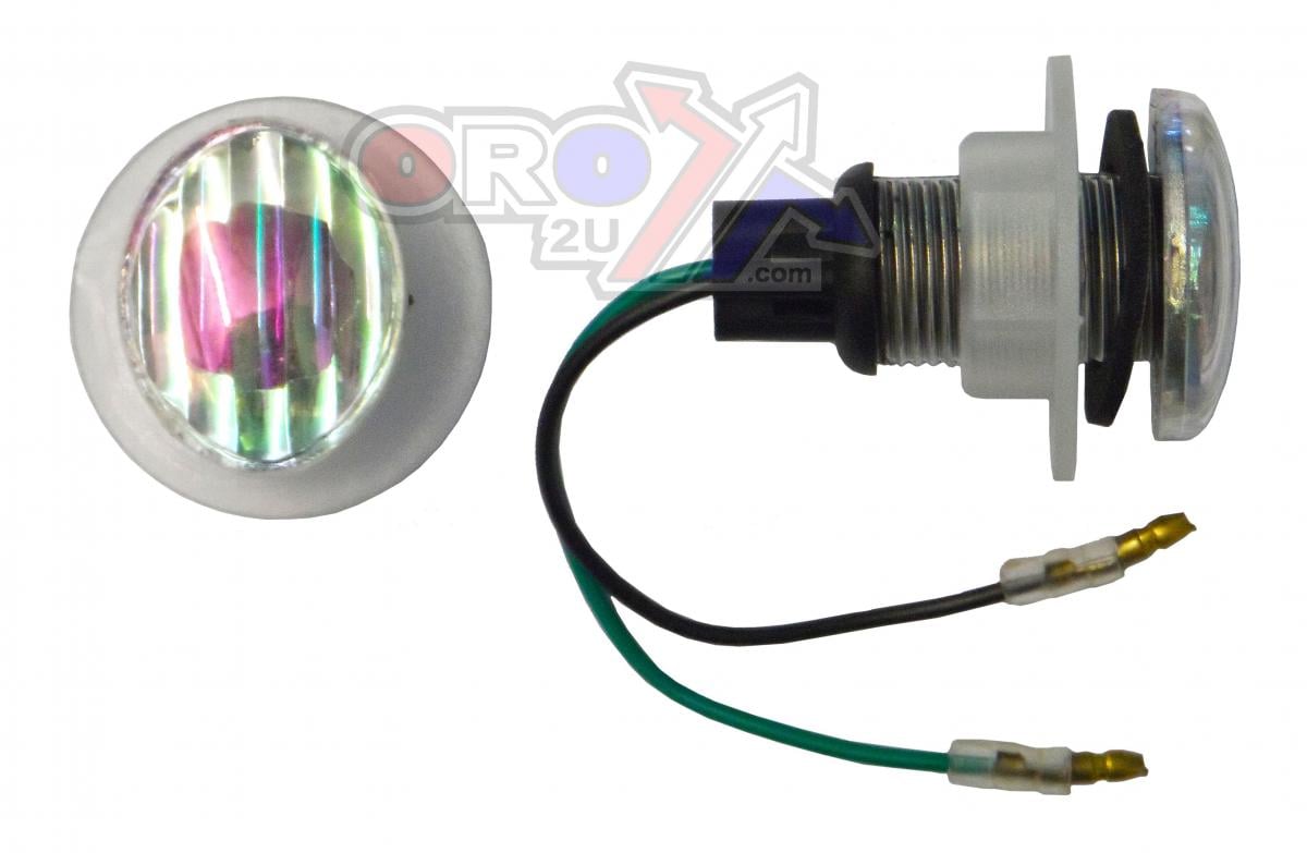 INDICATORS WHITE LENS PAIR, MINI EYE LAMP MODEL, 121406622 thumbnail 2