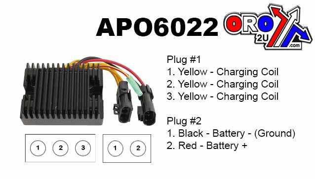 RECTIFIER REGULATOR 09-14 POLARIS HAWKEYE RANGER SCRAMBLER SPORTSMAN TRAIL 330 400 500 4012192 thumbnail 2