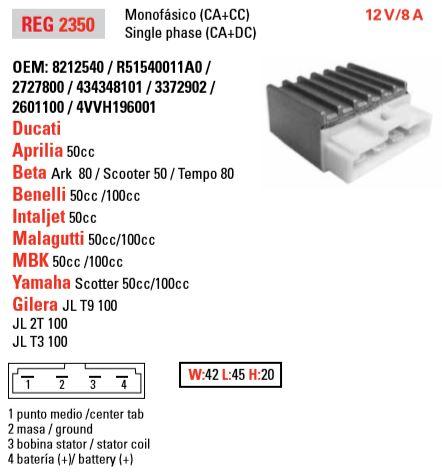 REGULATOR DUCATI, OTHERS, ARROWHEAD ADC6002, 50311034000 thumbnail 4