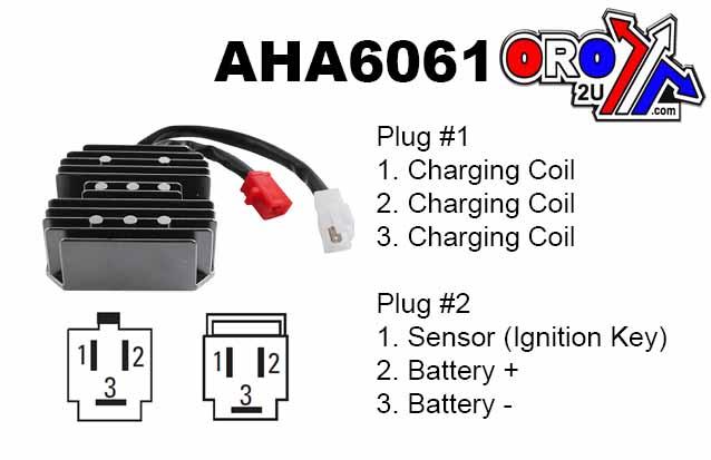 REGULATOR Honda NX650 88-89, ARROWHEAD AHA6061, 31600-MY2-621, ESP2548 thumbnail 2