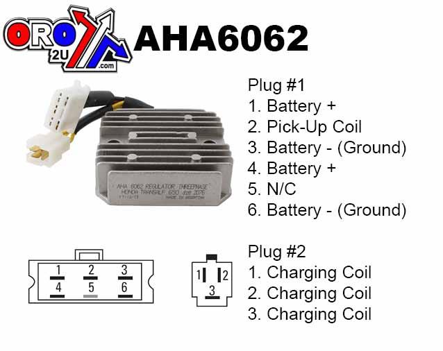REGULATOR Honda XL600V, ARROWHEAD AHA6062 thumbnail 6
